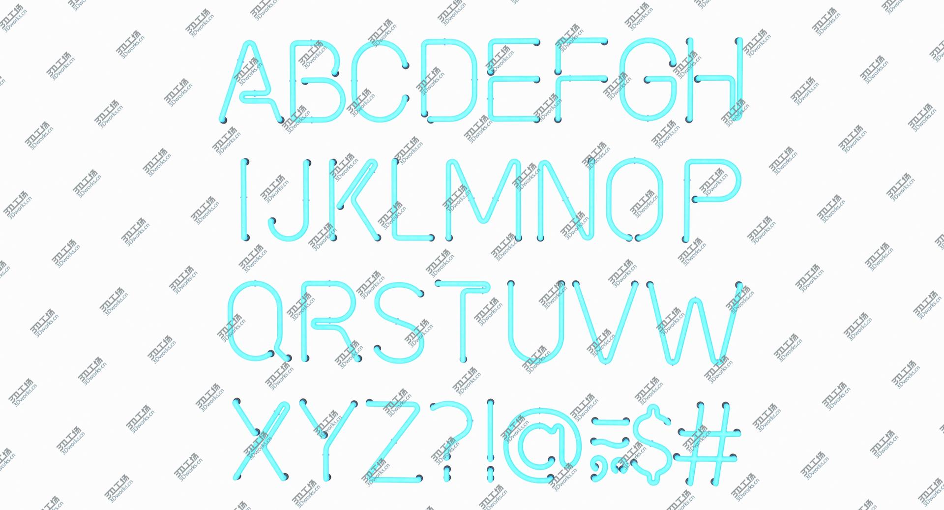 images/goods_img/202104023/Neon Letters Alphabet 3D model/5.jpg